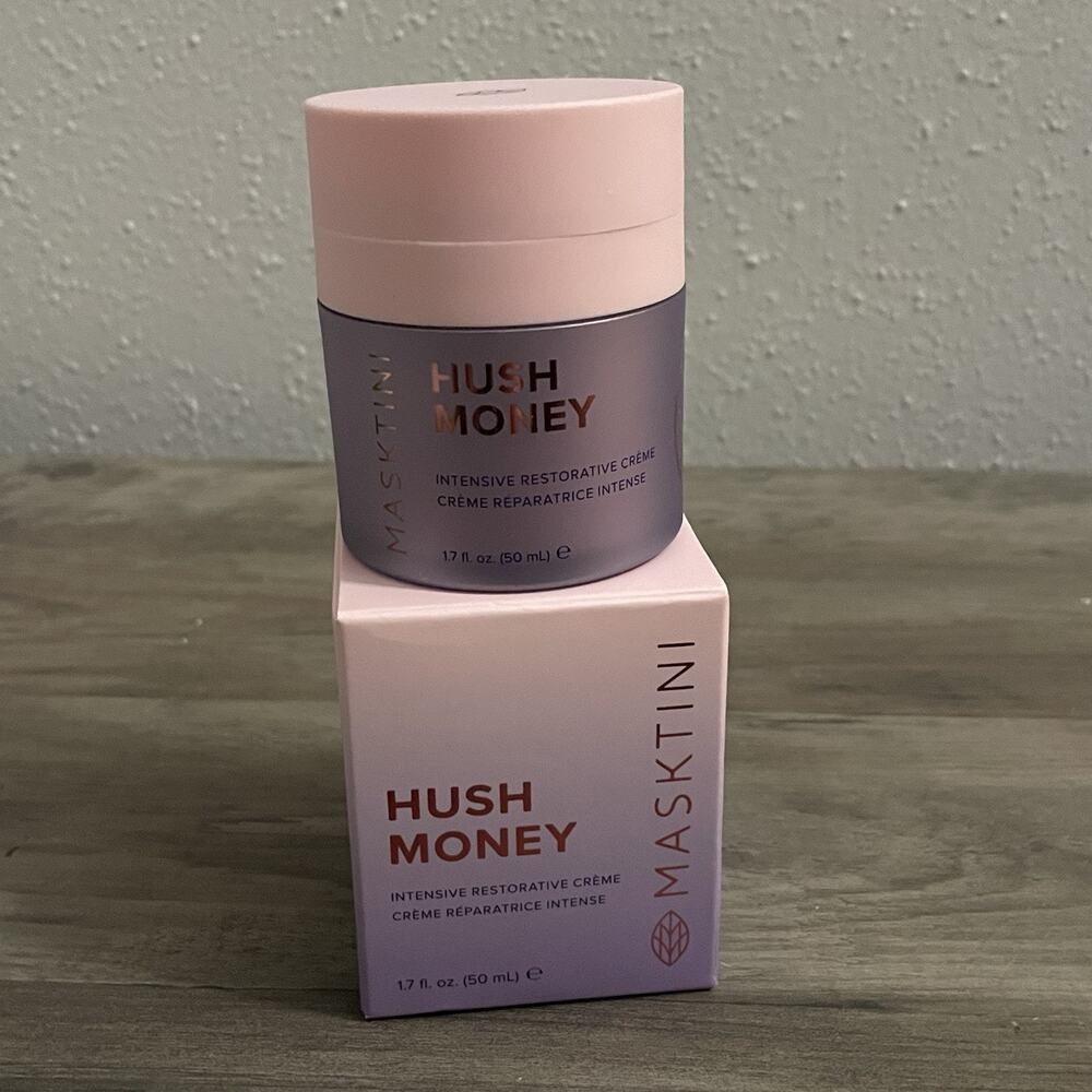 NIB Masktini Hush Money Intensive Restorative Crème 1.7 oz 50 ml $120 MSRP